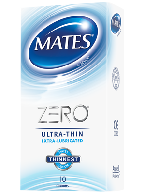 Zero Extra lubricated Mates condom